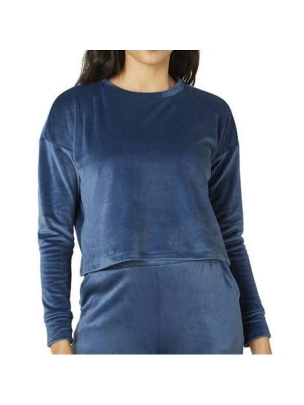 NWT Beyond Yoga Women's Brushed Up Pullover Velour Long Sleeve Crop Size XL